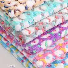 Звездная и лунная коралловая бархатная ткань 100% полиэфирная флисовая ткань для подушных покрытий одеяло